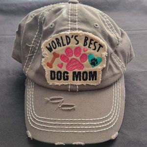 KBETHOS Vintage World's Best Dog Mom Distresses Women's One Size Velcro Closure